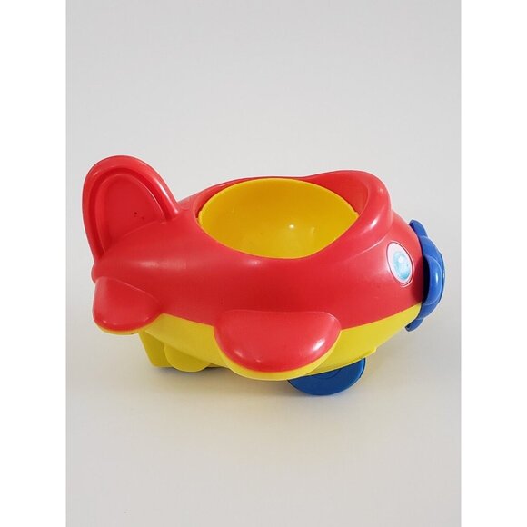 Disney Arco Red Plane Donald Duck Wobble Weighted Bottom Toy Collectible B VTG - Picture 10 of 13